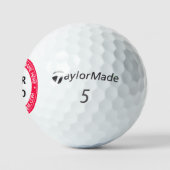 Balles De Golf Logo d'entreprise Texte Promo Golf Balls Modèle (Logo)