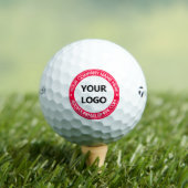 Balles De Golf Logo d'entreprise Texte Promo Golf Balls Modèle (T-shirt Insitu)