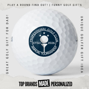 Balles De Golf Logo du Classic Golf Club Scramble du Tournoi Annu