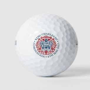 Balles De Golf Logo du couronnement King Charles III