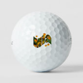 Balles De Golf Logo du nom floral "Mia" (Recto)