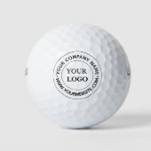 Balles De Golf Logo Entreprise Moderne Professionnel (Devant)