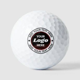 Balles De Golf Logo et texte personnalisés pour une entreprise ou