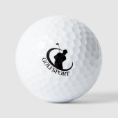 Balles De Golf Logo Golf avec typographie (Recto)