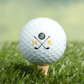 Balles De Golf Logo Mark with Yellow Initials Custom (T-shirt Insitu)