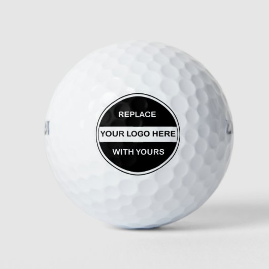 Balles De Golf Logo Marqué Golfballs Modèle (Devant)