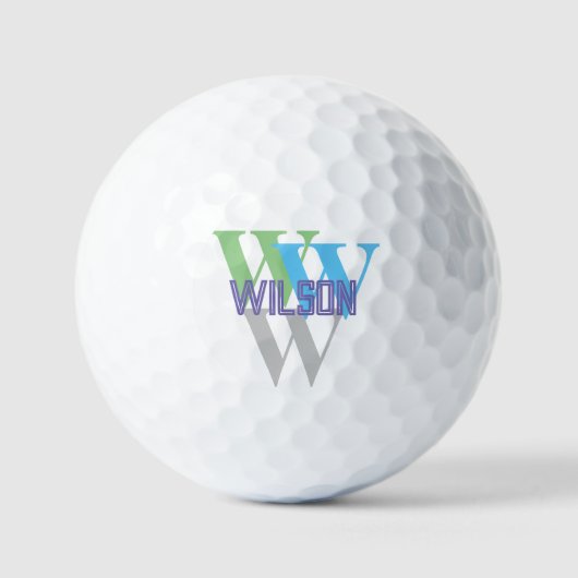 Balles De Golf logo minimal de marque INTIAL (Recto)