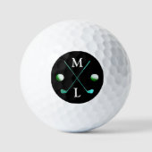 Balles De Golf Logo noir Monogram Golf Balls (Recto)