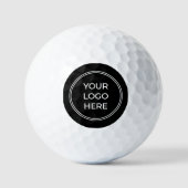 Balles De Golf Logo noir personnalisé (Recto)