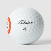 Balles De Golf Logo personnalisé Texte Timbres Golf Balls Modèle (Logo)