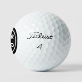 Balles De Golf Logo professionnel personnalisé sur Black Premium (Logo)