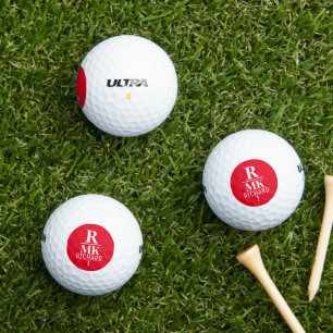 Balles De Golf Logo rouge de l'équipement de golfeur personnalisé