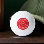 Balles De Golf Logo rouge 'Le plus grand papa de golf du monde'