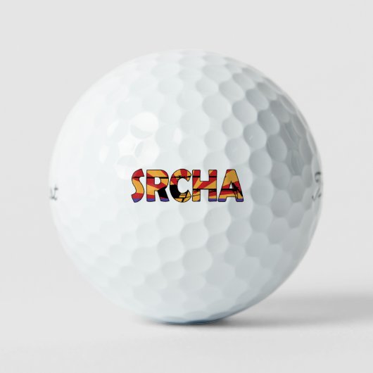 Balles De Golf Logo SRCHA Seulement Boules de Golf (Recto)