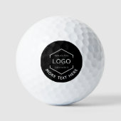 Balles De Golf Logo Texte noir Arrière - plan Entreprise Promotio (Recto)