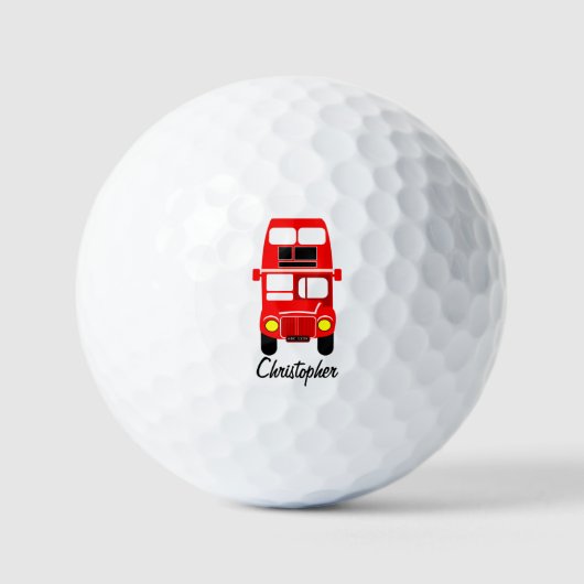 Balles De Golf London Bus Design (Recto)