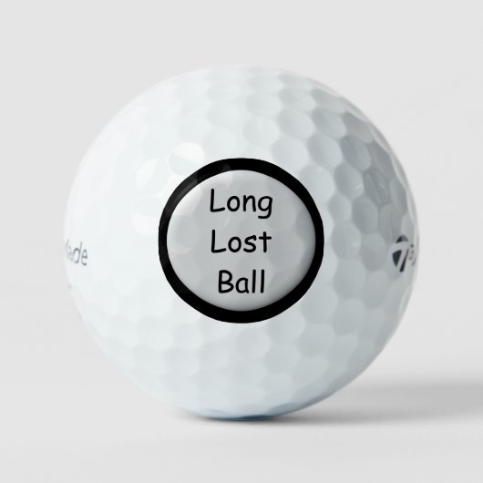 Balles De Golf Long Lost Ball Custom Text Ball Golf Ball (Recto)