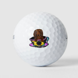 Balles De Golf Longue Doxie aux Cheveux Rouges