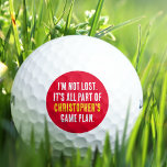 Balles De Golf Lost Golf Ball Plan de jeu Nom personnalisé Funny<br><div class="desc">Si vous avez un ami ou un proche qui perd constamment des balles de golf, alors voici un cadeau amusant pour eux! Ce design peut être personnalisé avec le nom du golfeur pour en faire le leur unique. Il est toujours important d'avoir un bon plan de jeu, mais même les...</div>
