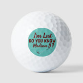 Balles De Golf Lost Golfer Funny Turquoise (Recto)
