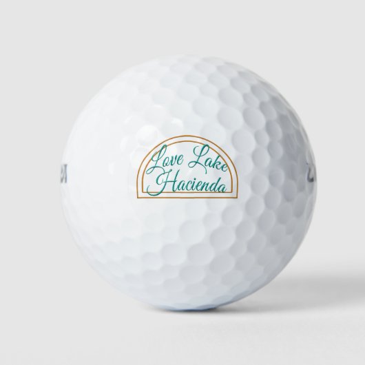 Balles De Golf Love Lake Hacienda Golf Ball (Devant)