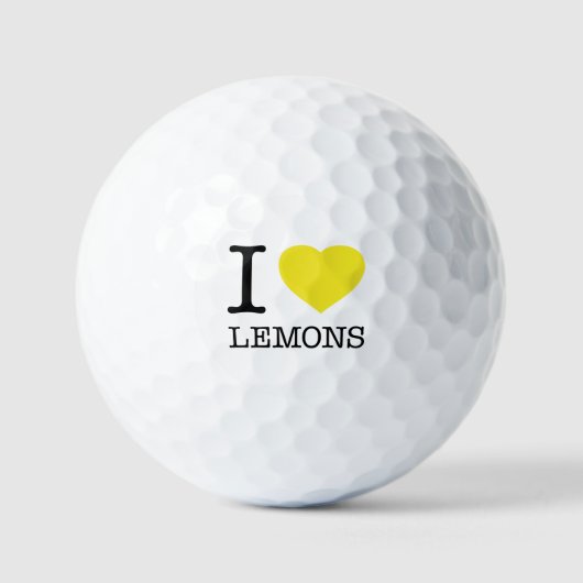 BALLES DE GOLF LOVE LEMONS (Recto)