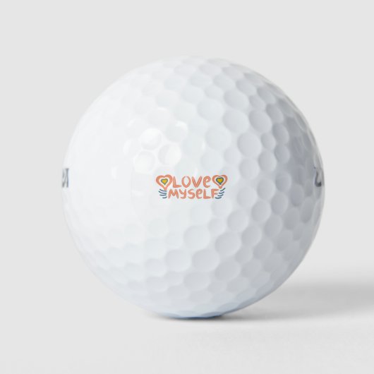 Balles De Golf Love myself (Devant)