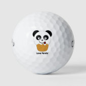 Balles De Golf Love Panda® (Devant)