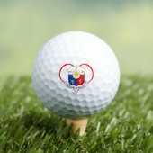 Balles De Golf Love Philippines Golf Balls, drapeau philippin Coe (T-shirt Insitu)