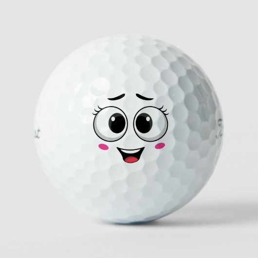 Balles De Golf Lovely Emoticon (Recto)