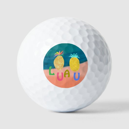 Balles De Golf Luanua Ananas Océan (Recto)