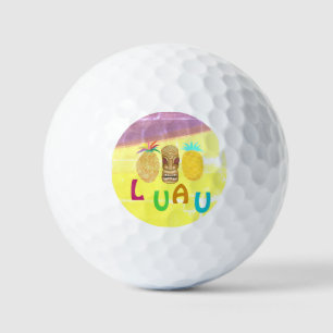 Balles De Golf Luau Tiki Ananas d'été