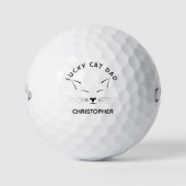 Balles De Golf Lucky Cat Papa Personnalisé (Devant)