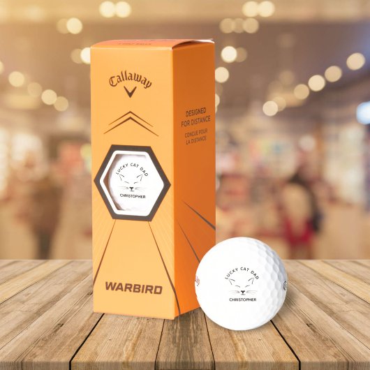 Balles De Golf Lucky Cat Papa Personnalisé