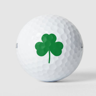 Balles De Golf Lucky Clover Jour de la Saint Patrick Shamrock ver