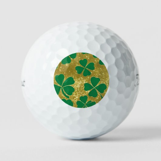 Balles De Golf Lucky Four Leaf Clover (Recto)