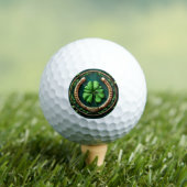 Balles De Golf Lucky Horseshoe et Clover Design (T-shirt Insitu)