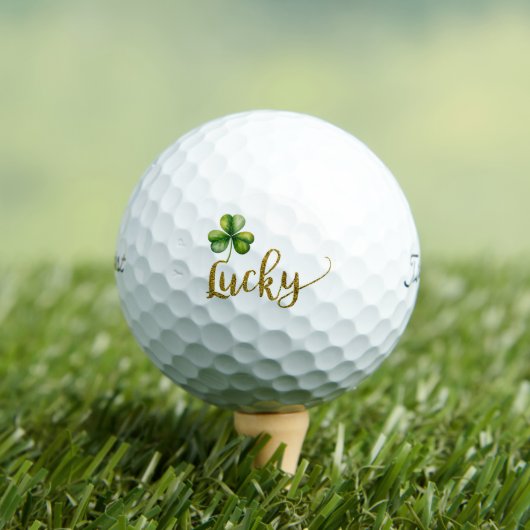 Balles De Golf Lucky Shamrock (T-shirt Insitu)