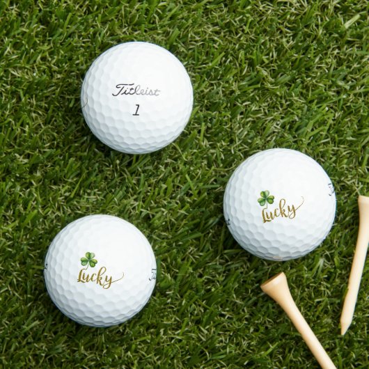 Balles De Golf Lucky Shamrock (Herbe in situ)