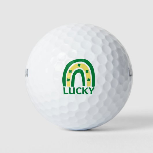 Balles De Golf Lucky Shamrock Rainbow St patrick (Devant)