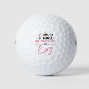 Balles De Golf Lucy Bien sûr Je suis un nom génial