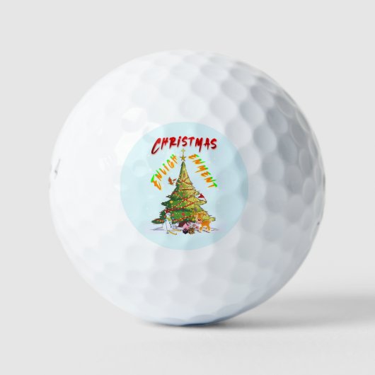 Balles De Golf Lumière de Noël (Devant)