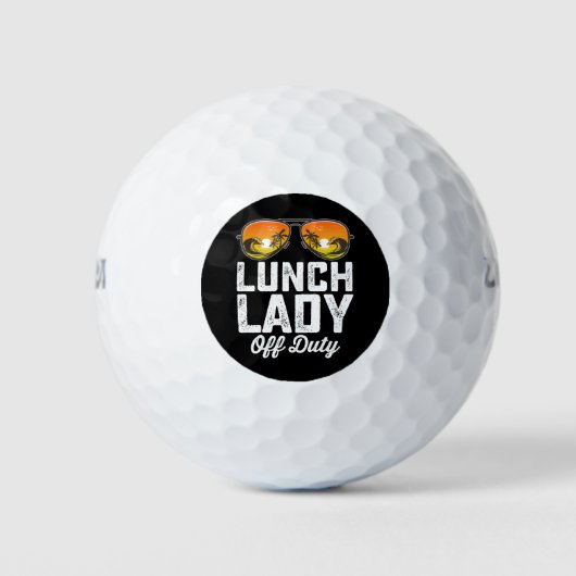 Balles De Golf Lunch Lady Off Duty Lunettes de soleil Dernier jou (Devant)