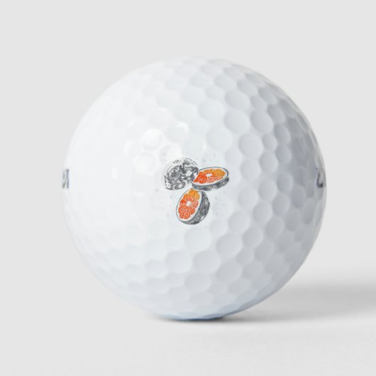 Balles De Golf Lune orange (Devant)