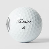 Balles de golf Luxe Silver Horseback (Logo)