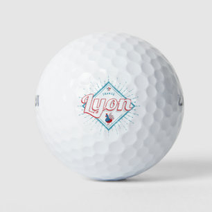 Balles De Golf Lyon ville France roster rétro souvenir vintage