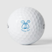 Balles De Golf Lyre Bleue (Devant)