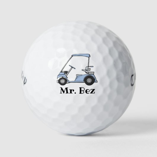 Balles De Golf M. Bez Golf Balls Blue (Devant)