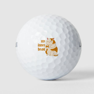 Balles De Golf Ma bête intérieure fainéante citation de motivatio