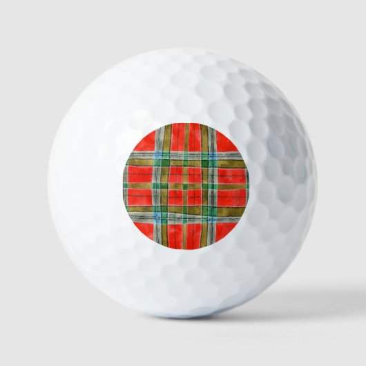 Balles De Golf MAC BAIN TARTAN Golf Balls (Recto)